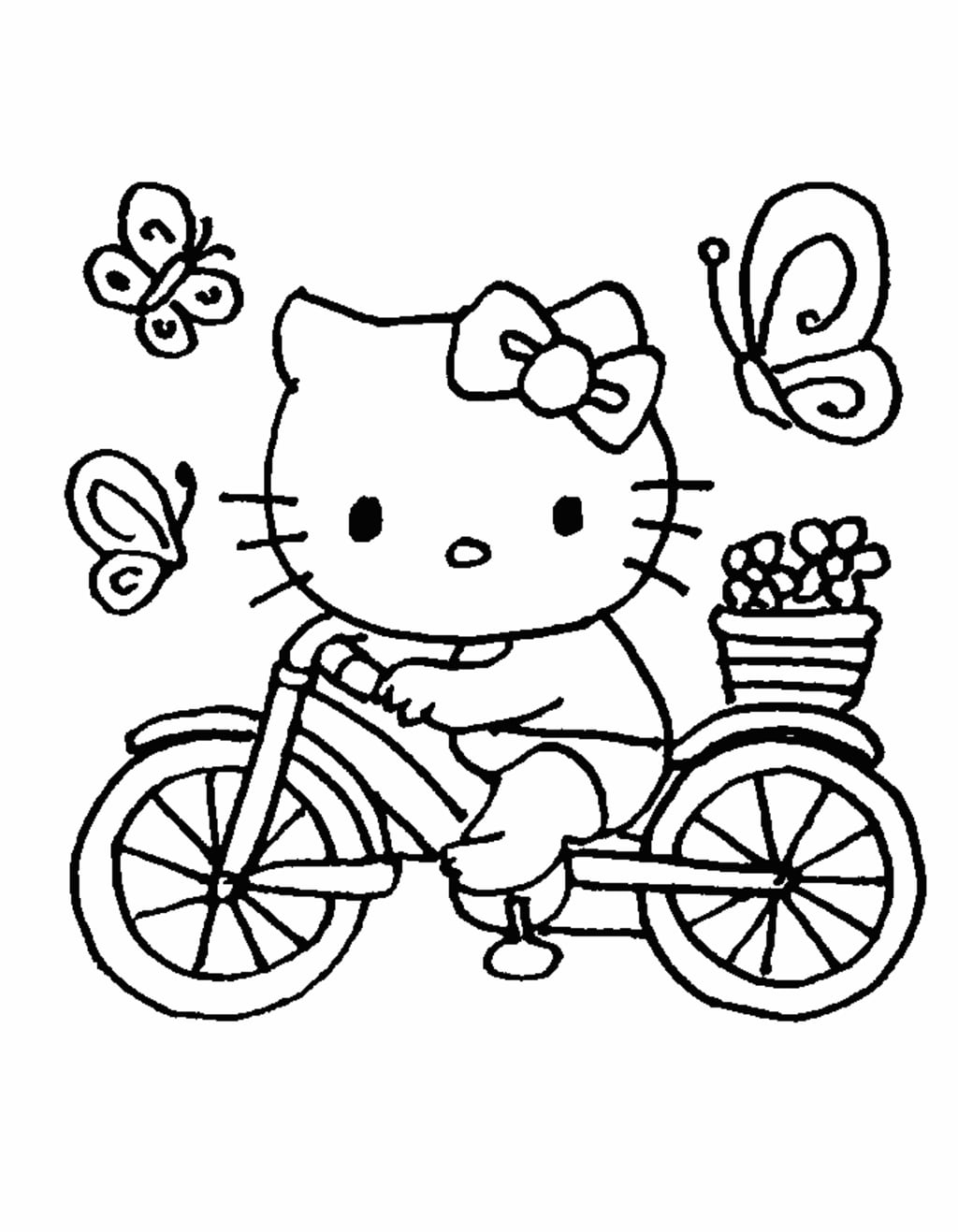 Hello Kitty Coloring Pages For Kids Free PDF Printables Art