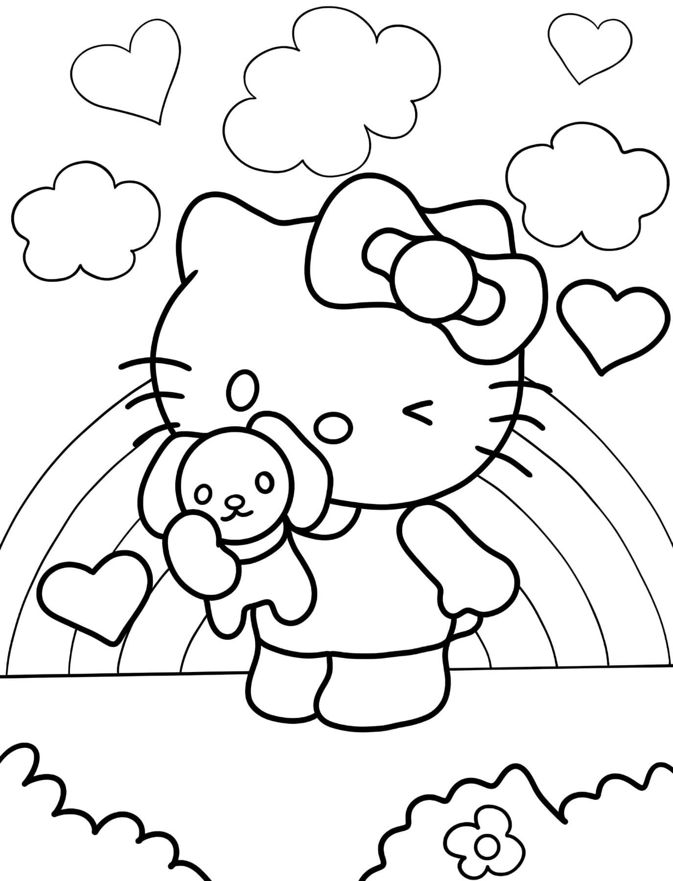 Hello Kitty Coloring Pages Free Book PDF Printable