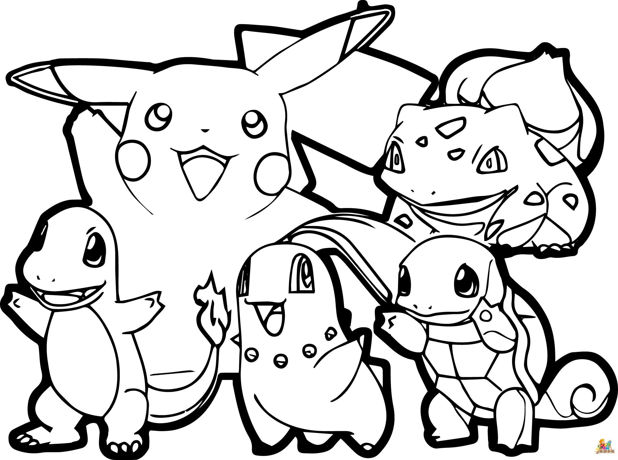 Home Enjoy Fun And Free Coloring With Pokemon Coloring Pages