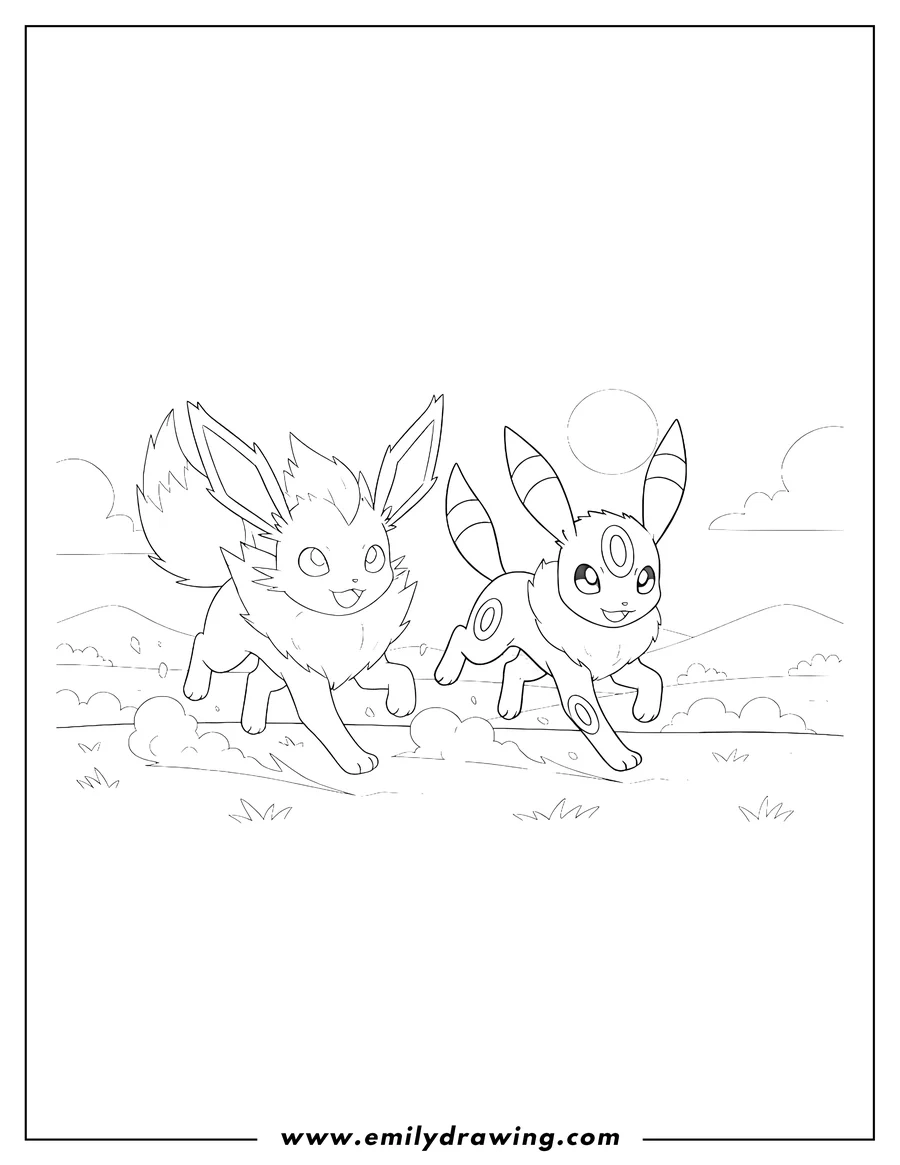 Jolteon Coloring Pages Emily Drawing Jolteon Coloring Pages Emily Drawing