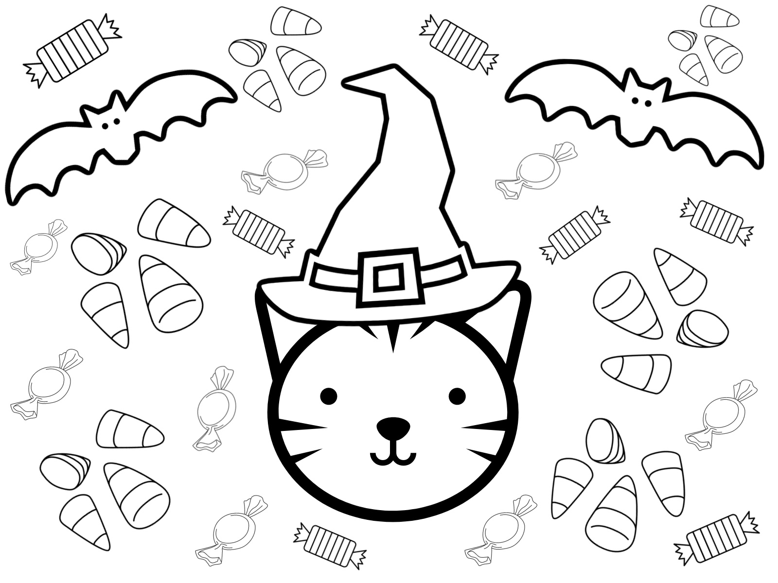 Kids Halloween Coloring Pages The Happy Flammily
