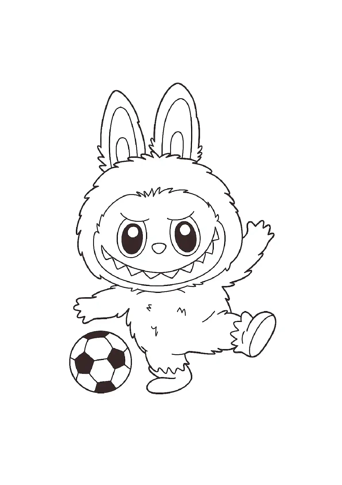 Labubu Coloring Pages Cute POP MART Monster Free PDF Labubu Coloring Pages Cute POP MART Monster Free PDF