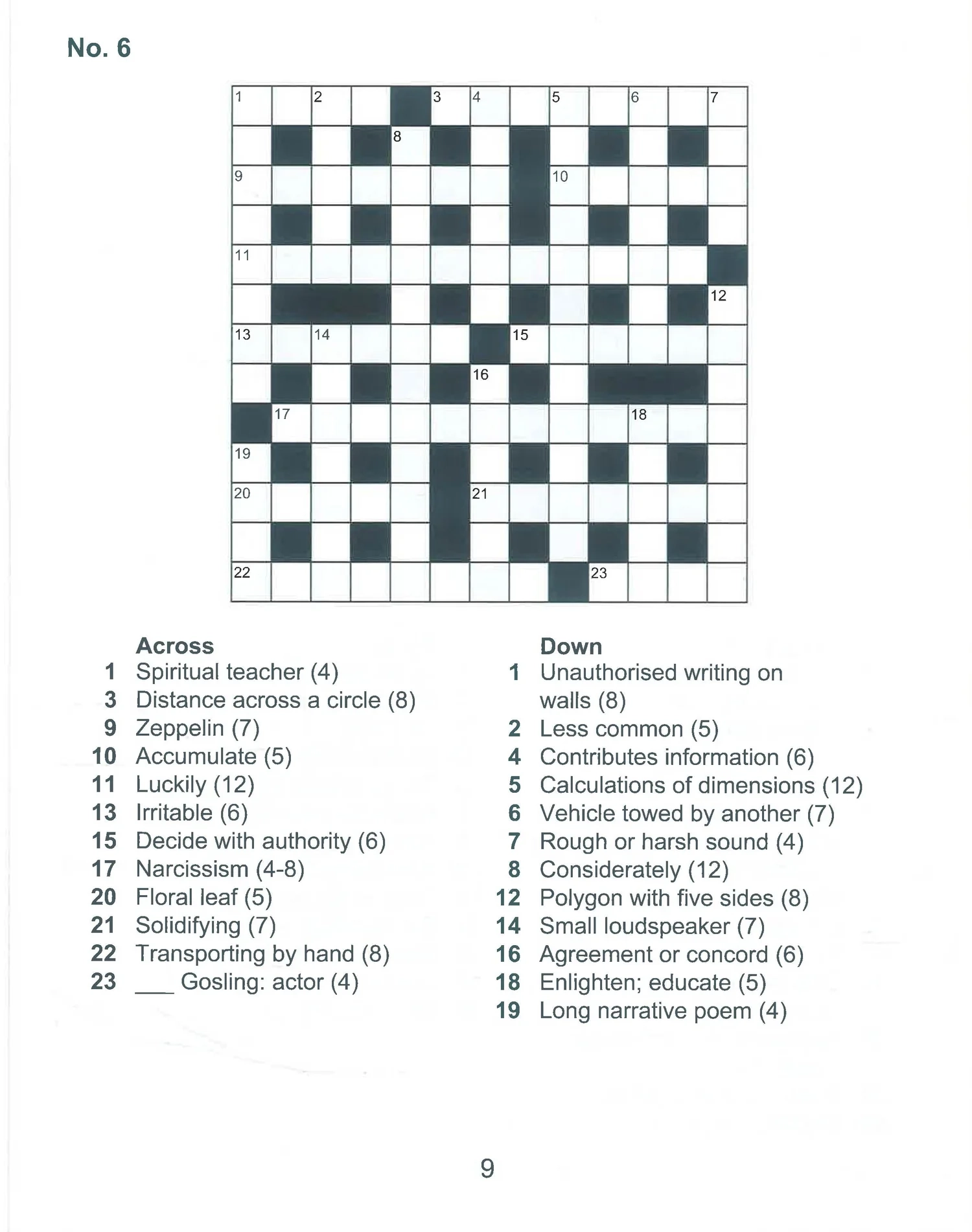 Large Print Puzzles Crosswords Volume 4 BookXcess