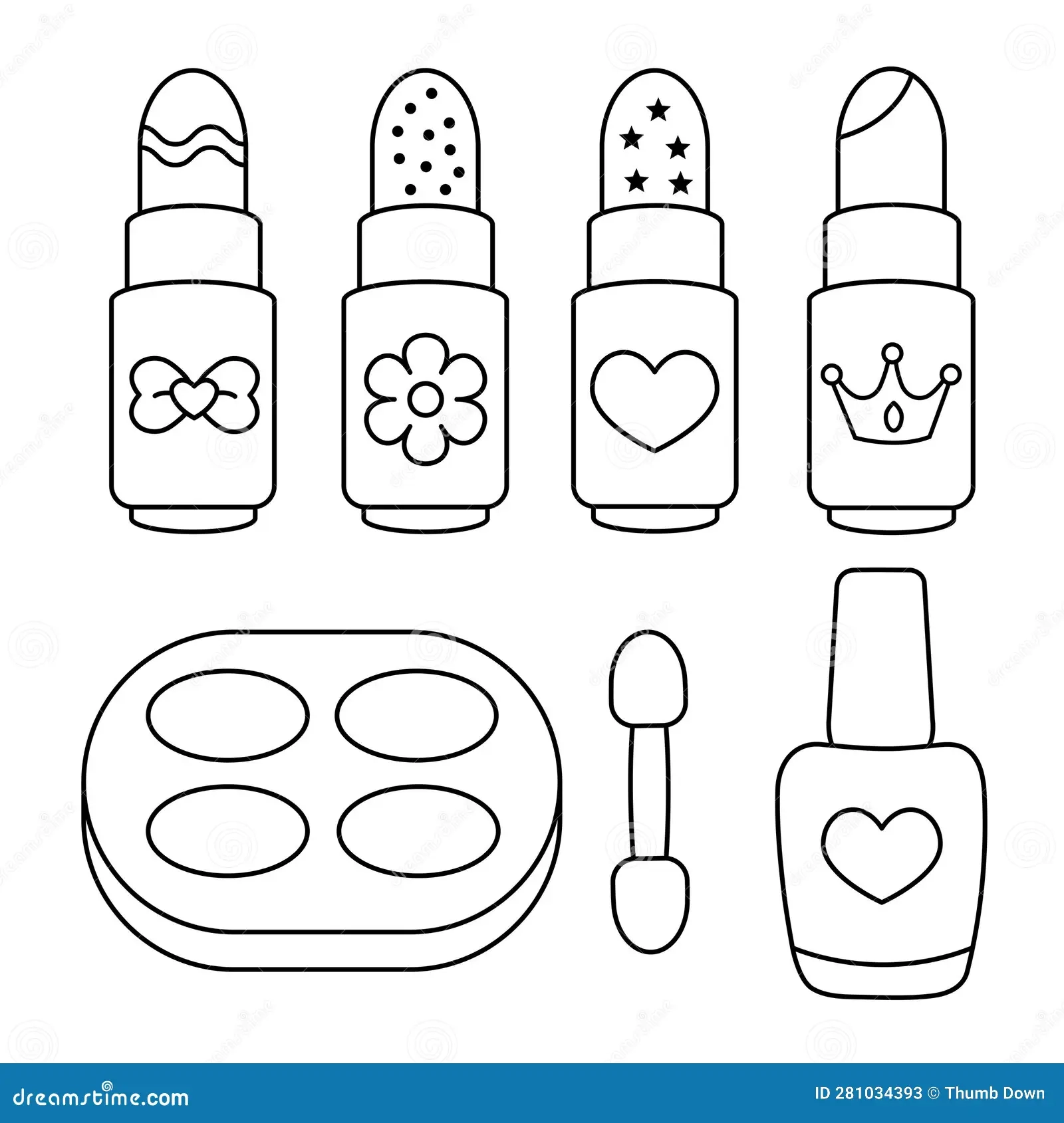 Makeup Coloring Pages Stock Illustrations 70 Makeup Coloring Pages Stock Illustrations Vectors Clipart Dreamstime