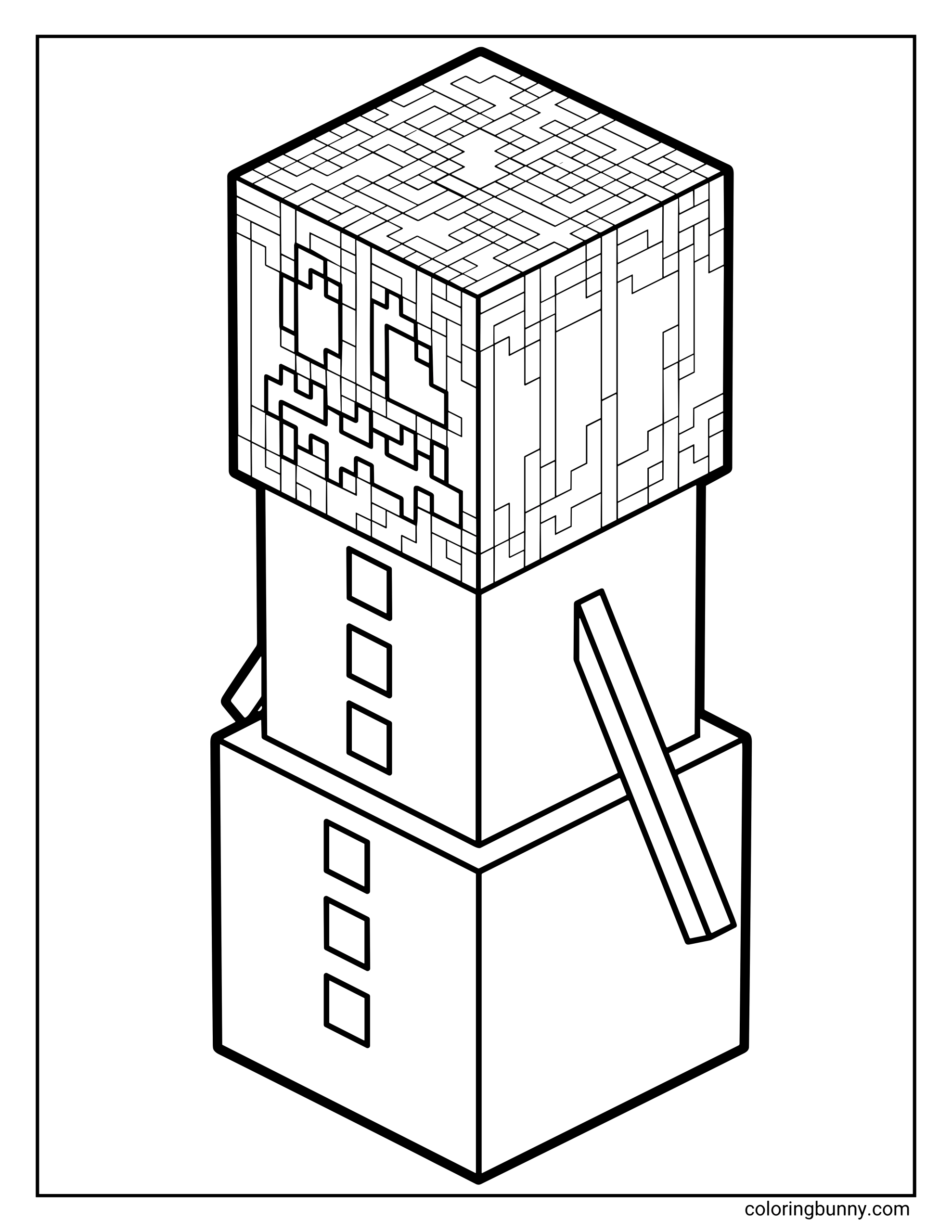 Minecraft Coloring Pages 50 Free Printable PDFs 