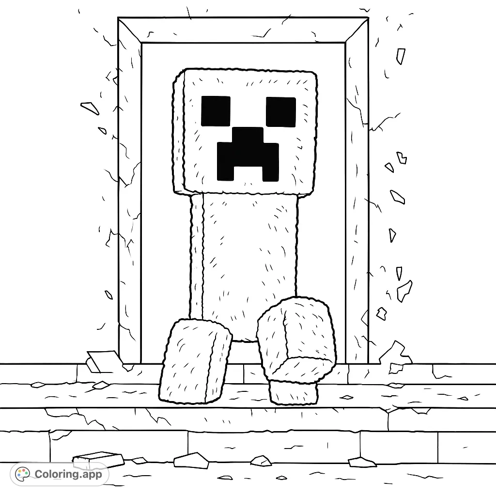 Minecraft Coloring Pages Page 7 Coloring app