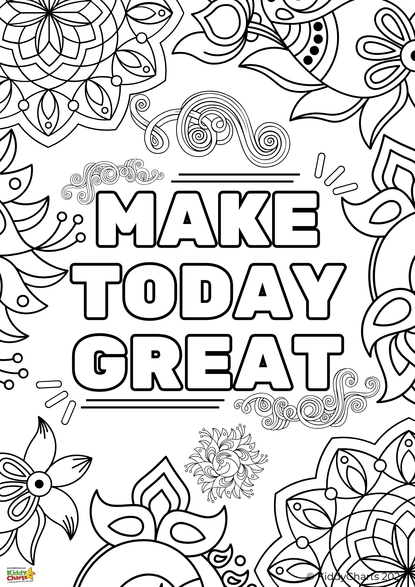 Motivational Coloring Pages For Students Our Free EBook For Adults And Kids KiddyCharts Shop