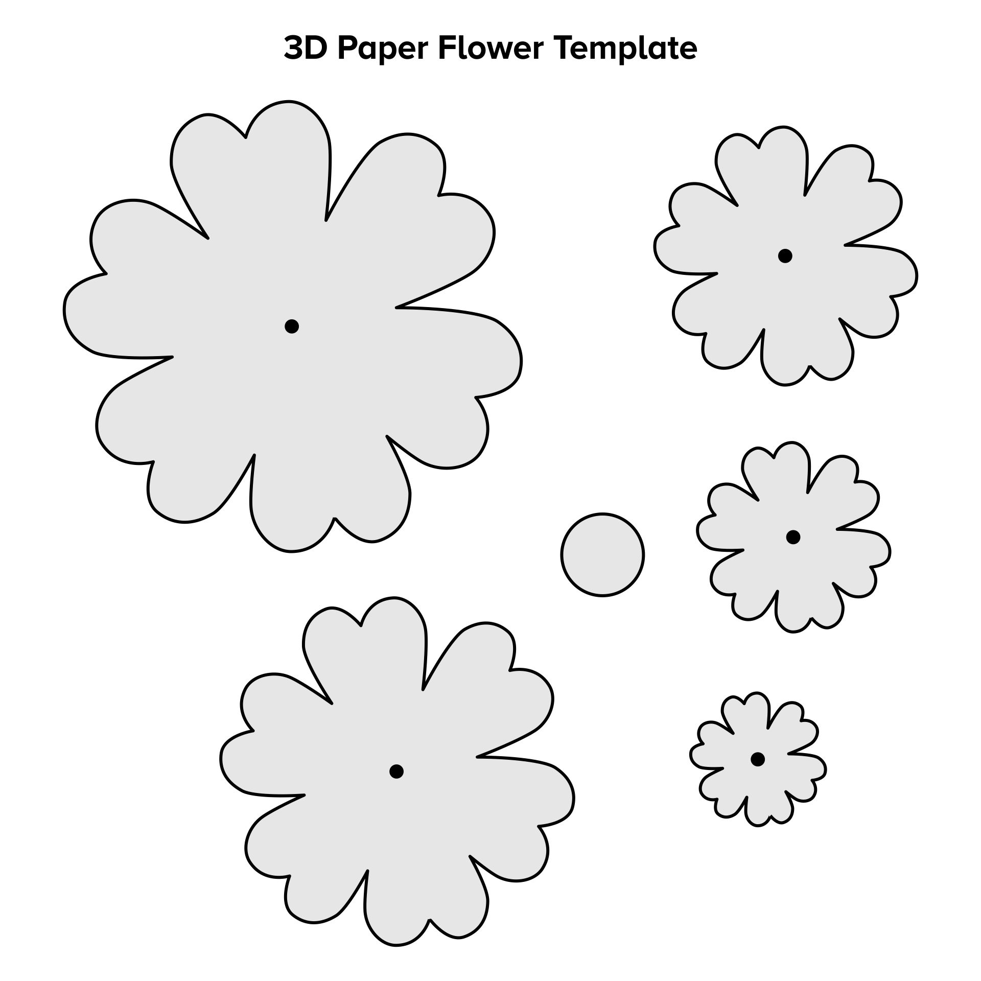 Paper Flower Petal Template 10 Free PDF Printables Printablee