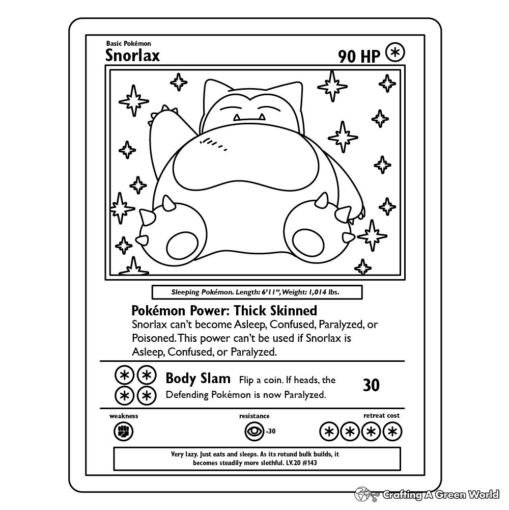 Pokemon Cards Coloring Pages Free Printable 