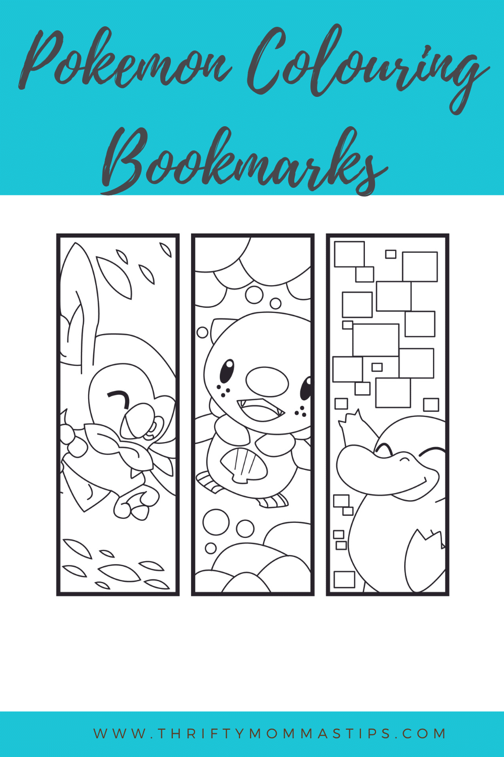 Pokemon Colouring Bookmarks Thrifty Mommas Tips Pokemon Colouring Bookmarks Thrifty Mommas Tips