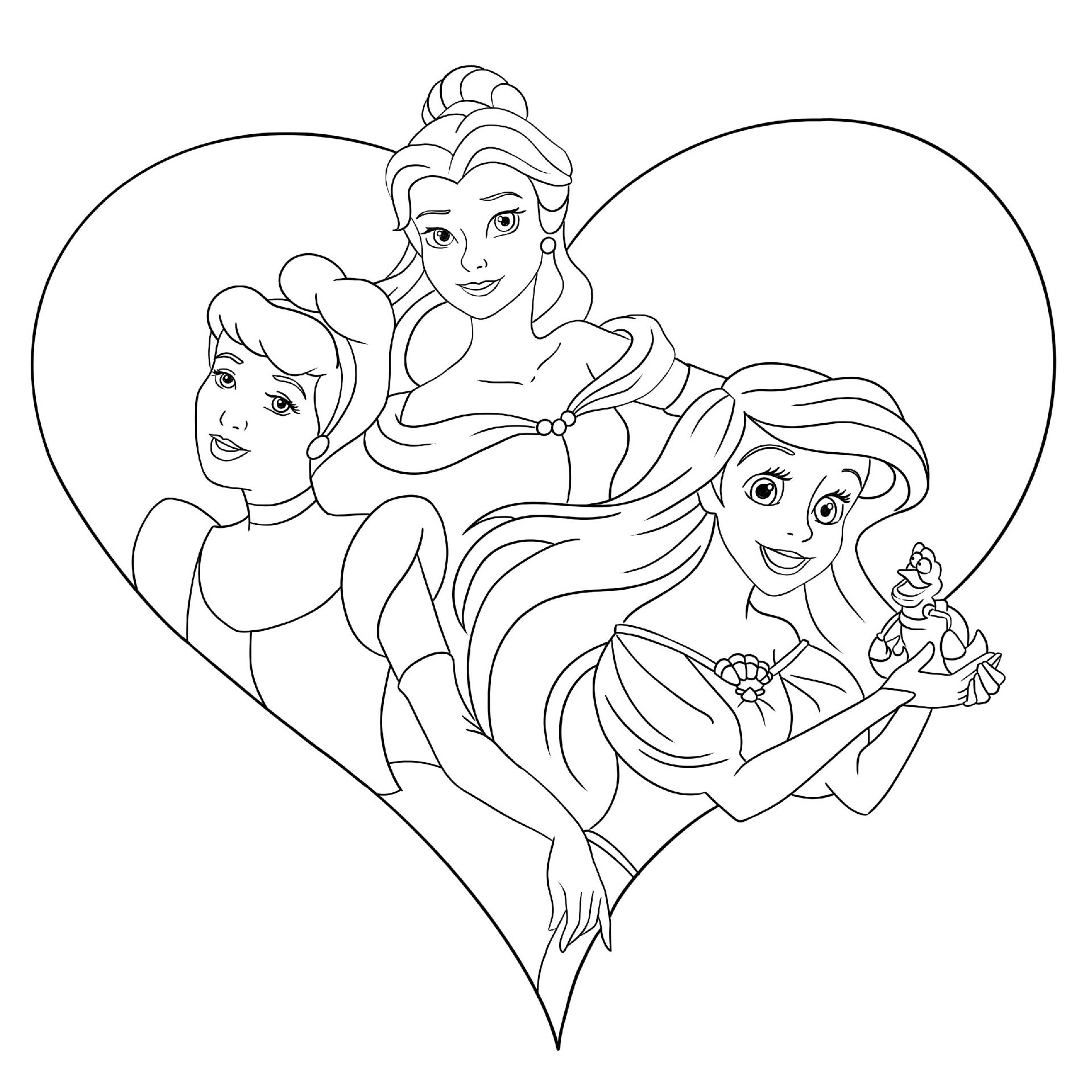 Princess Coloring 6 Free PDF Printables Printablee Princess Coloring 6 Free PDF Printables Printablee