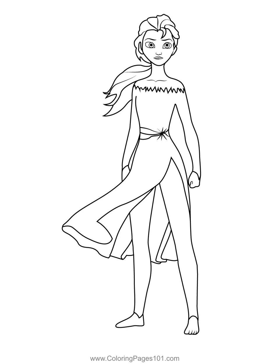 Princess Elsa 9 Coloring Page For Kids Free Elsa Printable Coloring Pages Online For Kids ColoringPages101 Coloring Pages For Kids