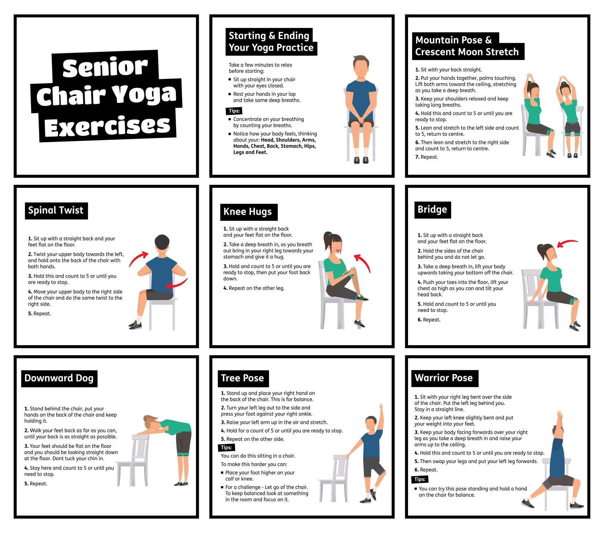 Printable Chair Yoga Printable Study Planner