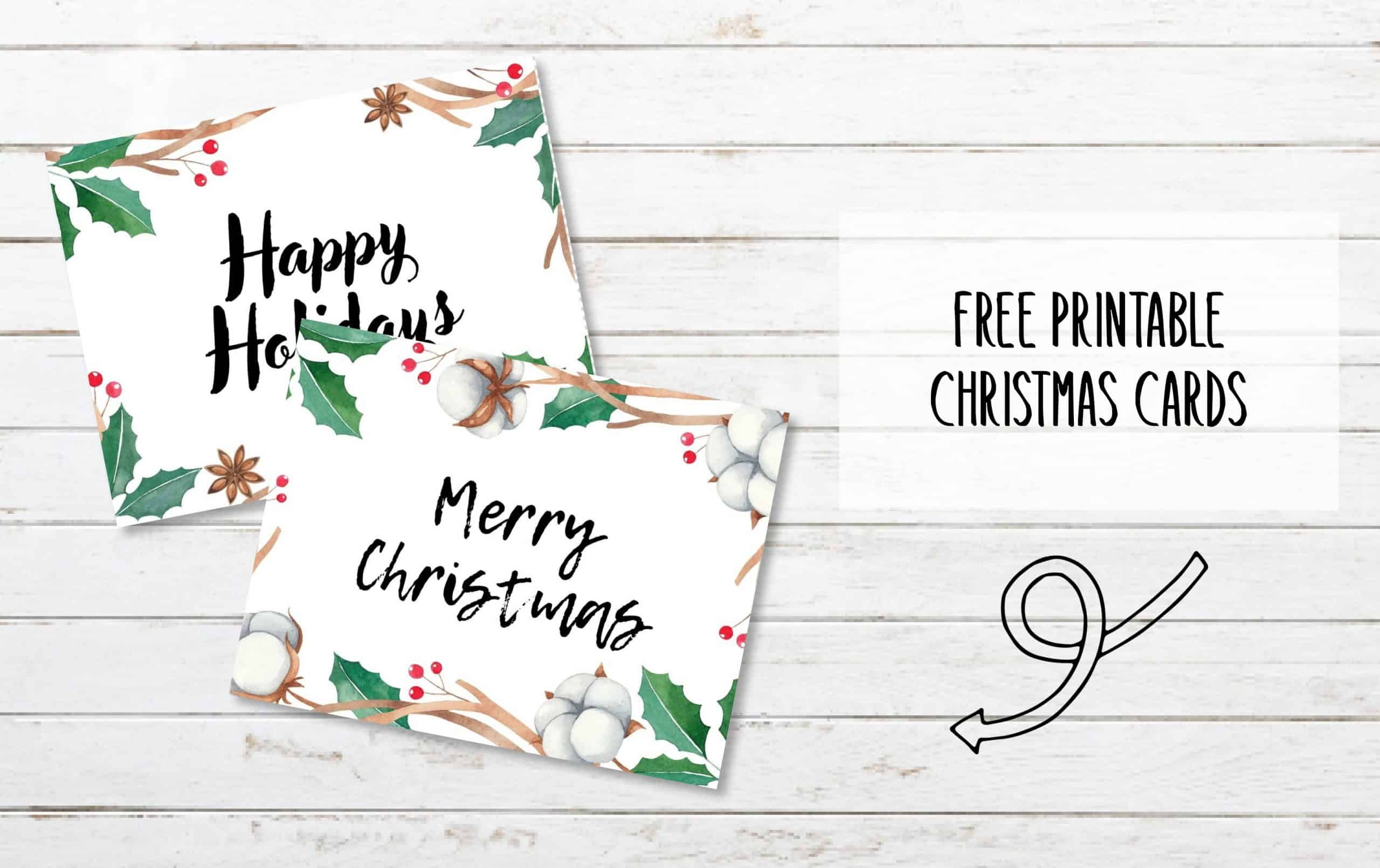 Printable Christmas Cards My Printable Home