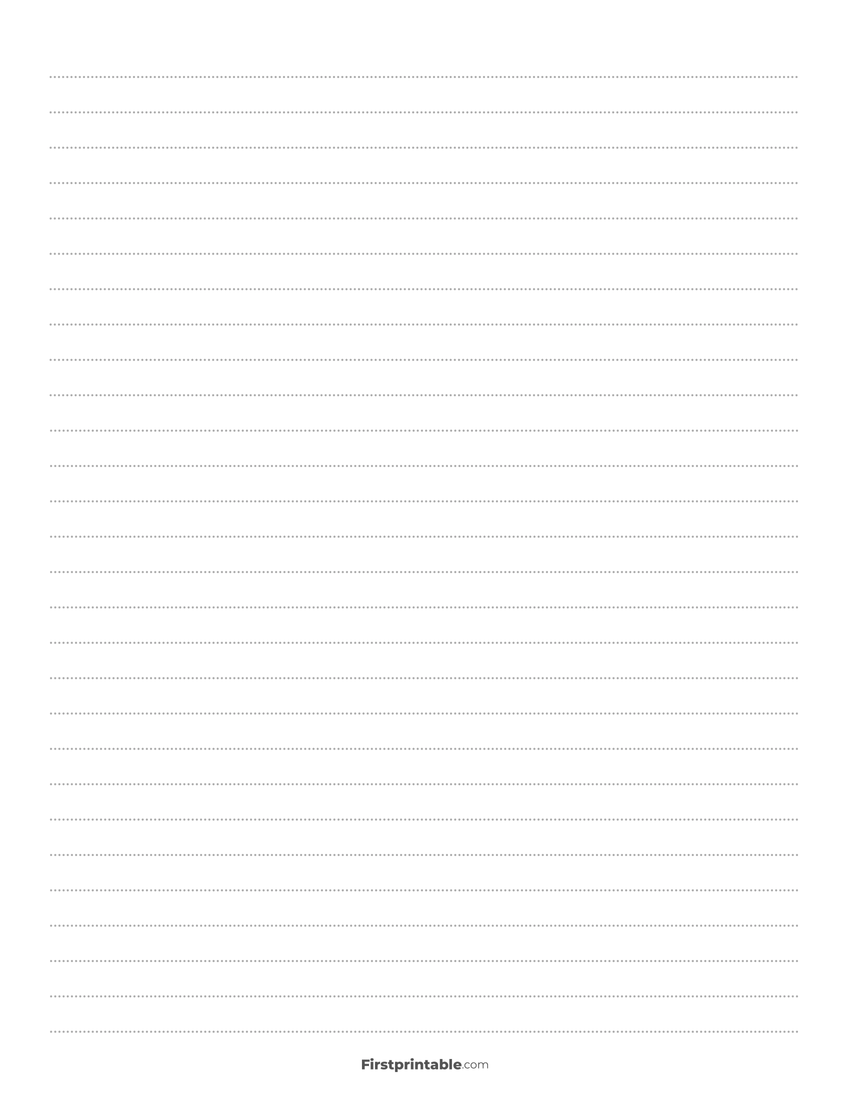 Printable Wide Ruled Paper Template For Free