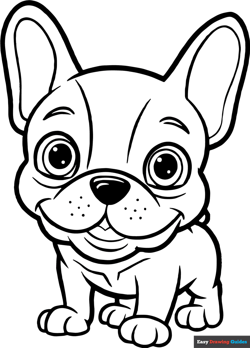 Puppies Coloring Pages For Kids 19 Printable Sheets