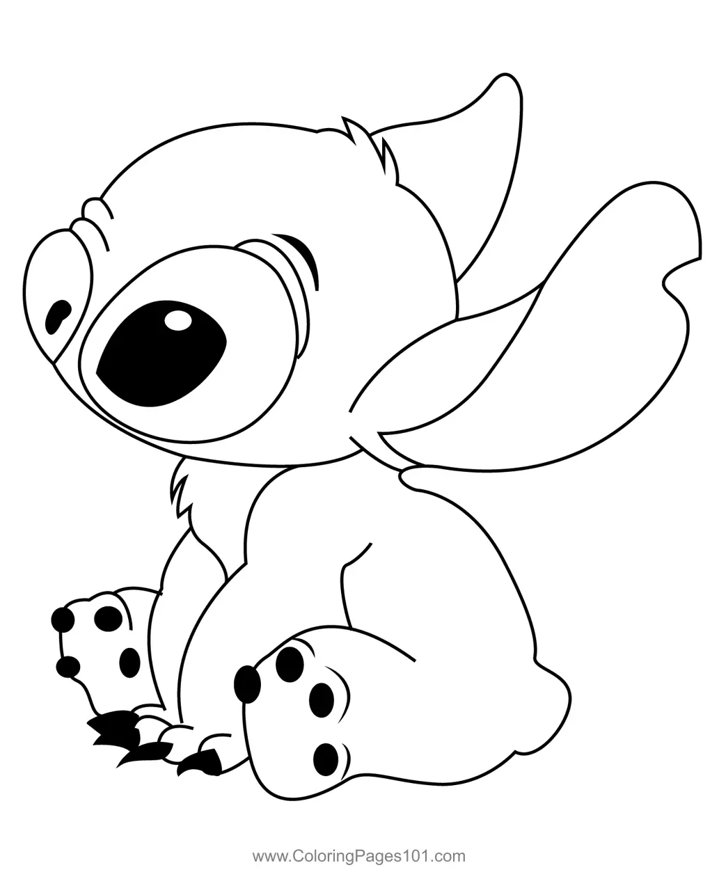 Relax Stitch Coloring Page For Kids Free Lilo Stitch Printable Coloring Pages Online For Kids ColoringPages101 Coloring Pages For Kids