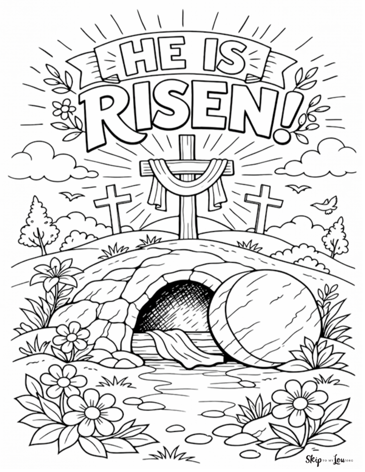 Religious Easter Coloring Pages Free Christian Printables For Kids