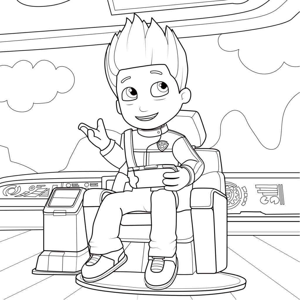 Ryder Paw Patrol Drawing Free Printable Paw Patrol Coloring Pages TheToyZone
