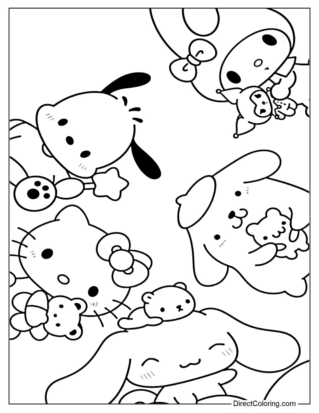 Sanrio Coloring Pages Free PDF To Download And Print