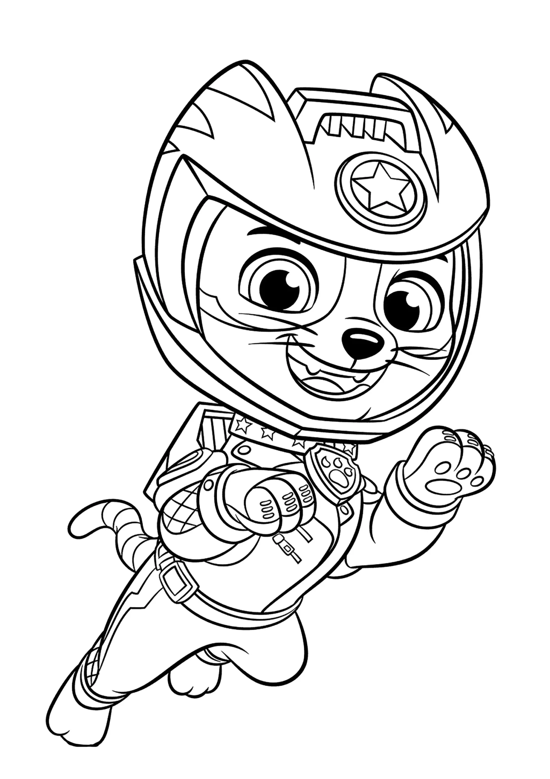 Simple Paw Patrol Mighy Pups Coloring Page Paw Patrol Mighty Pups Coloring Pages