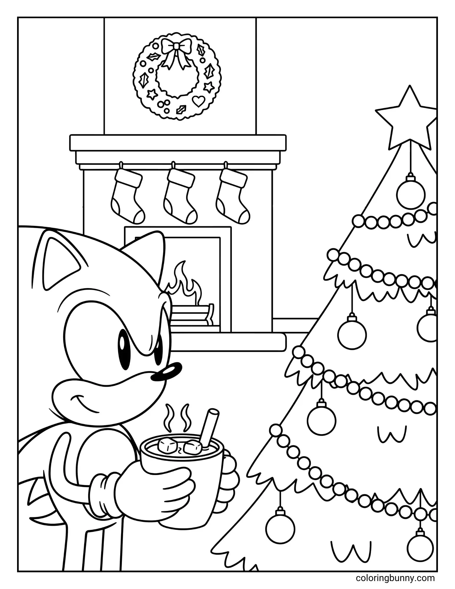 Sonic Christmas Coloring Pages 24 Free Printable PDFs