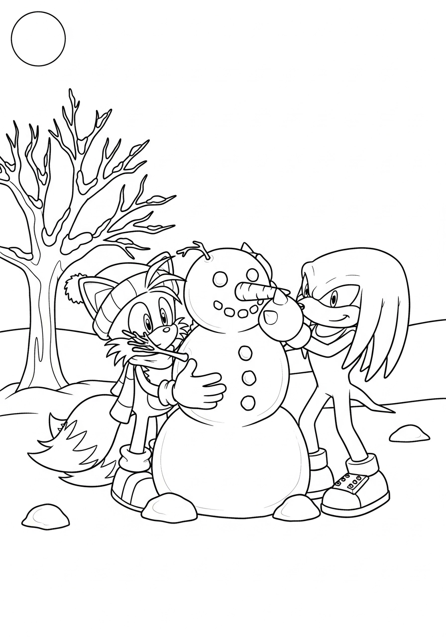 Sonic Christmas Coloring Pages Sonic Christmas Coloring Pages