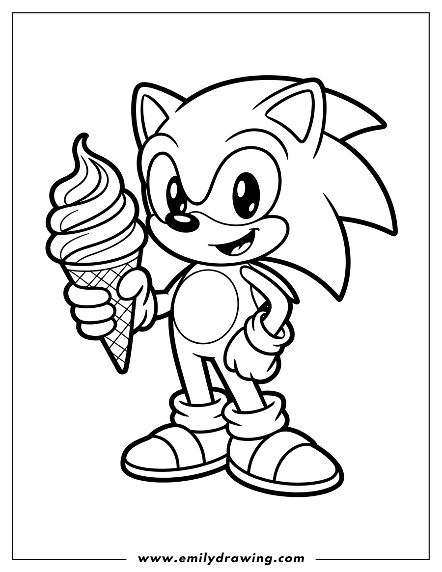 Sonic Coloring Pages Emily Drawing