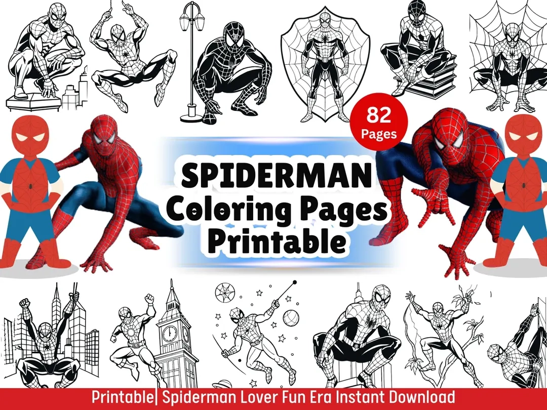 Spiderman Coloring Pages Activity Superhero Birthday Party Favor Comic Coloring Activity Book For Boys Spidey Birthday Party Gift Sheets Etsy Israel