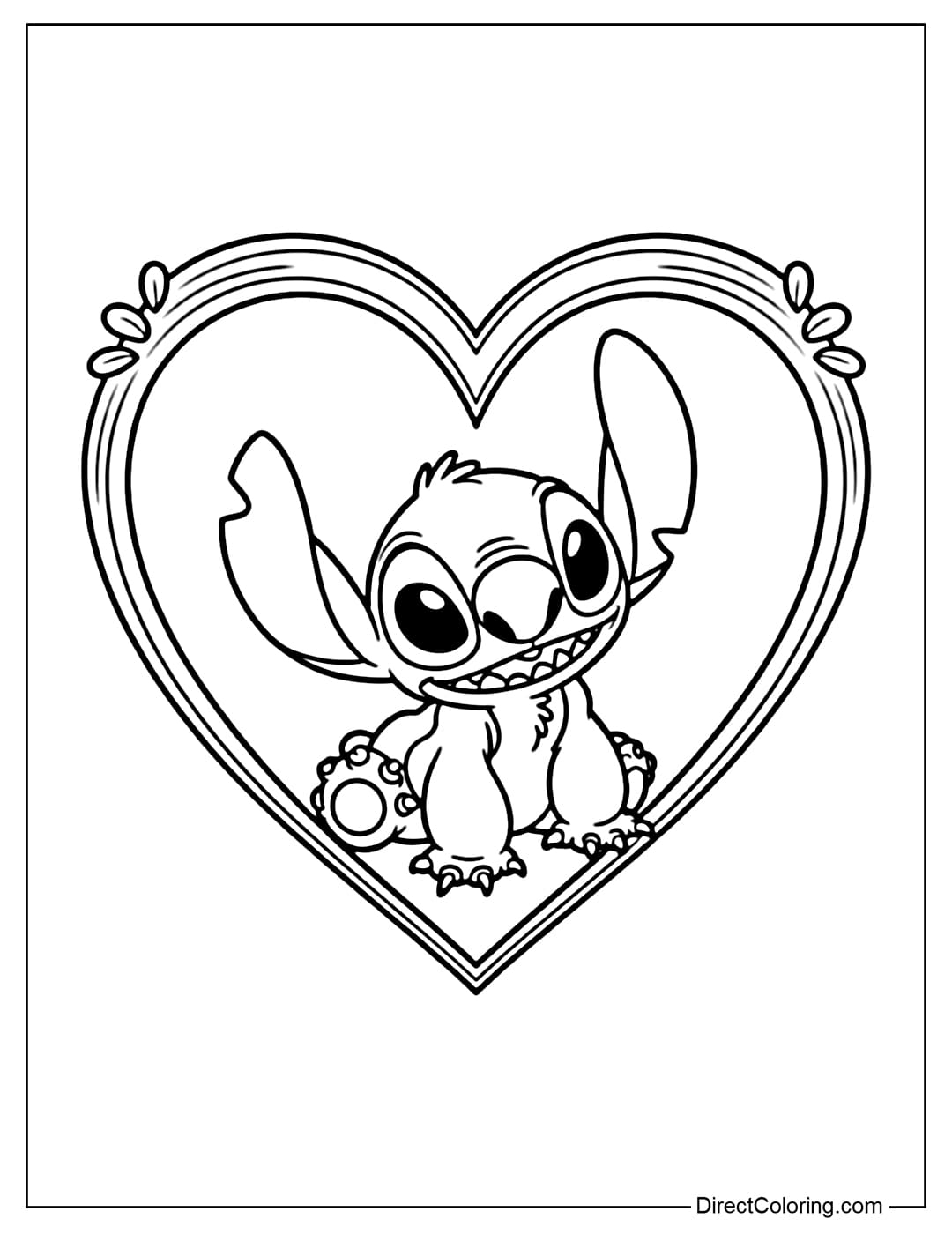 Stitch Coloring Pages Free PDF To Download And Print