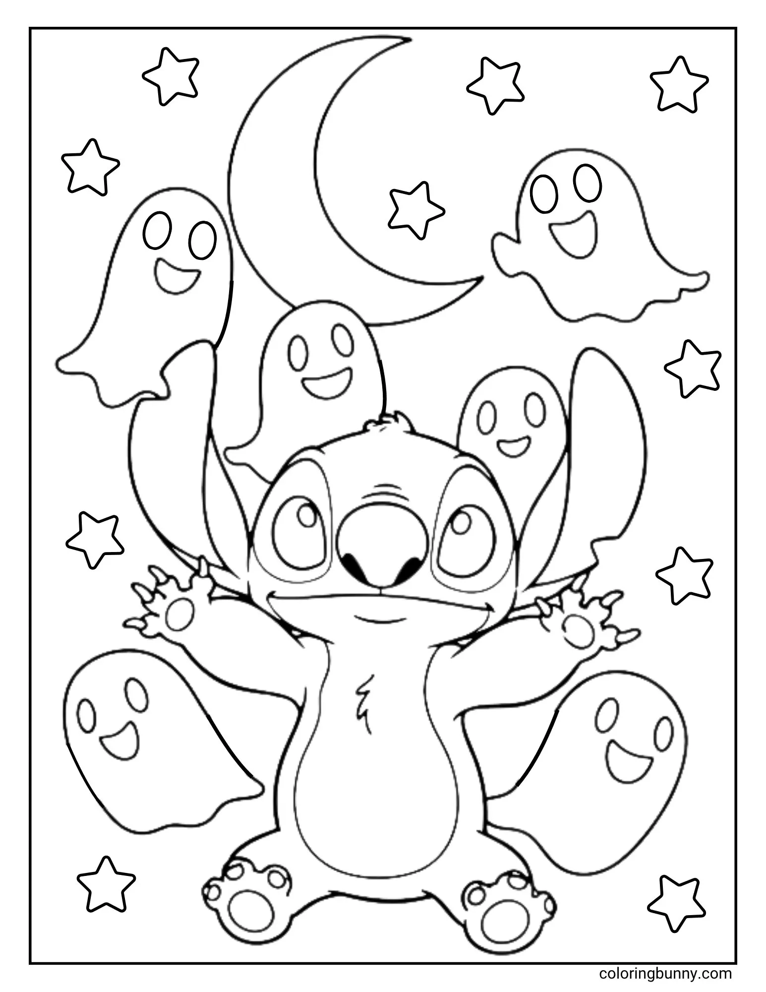 Stitch Halloween Coloring Pages 14 Free PDF Printables 