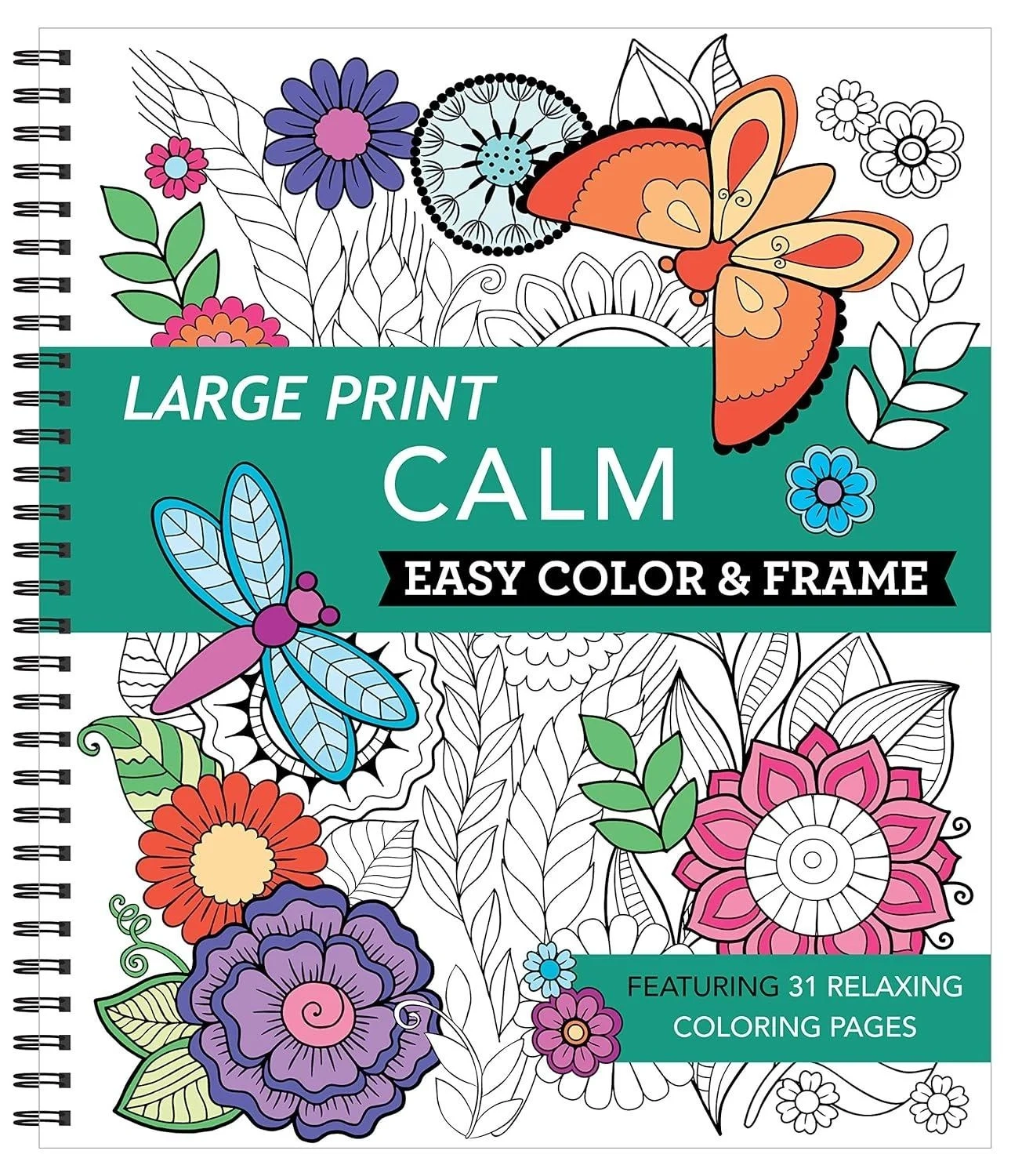 Stress Free Coloring Book CALM By Gift Solutions Puzzle Warehouse