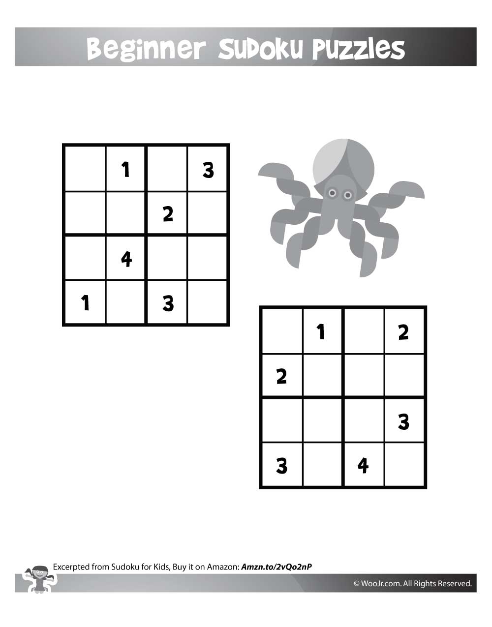 Sudoku For Kids Printable Worksheets And Book Woo Jr Kids Activities Children s Publishing Sudoku For Kids Printable Worksheets And Book Woo Jr Kids Activities Children s Publishing