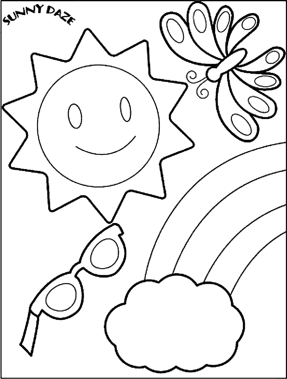 Summer Free Kids Coloring Pages Crayola