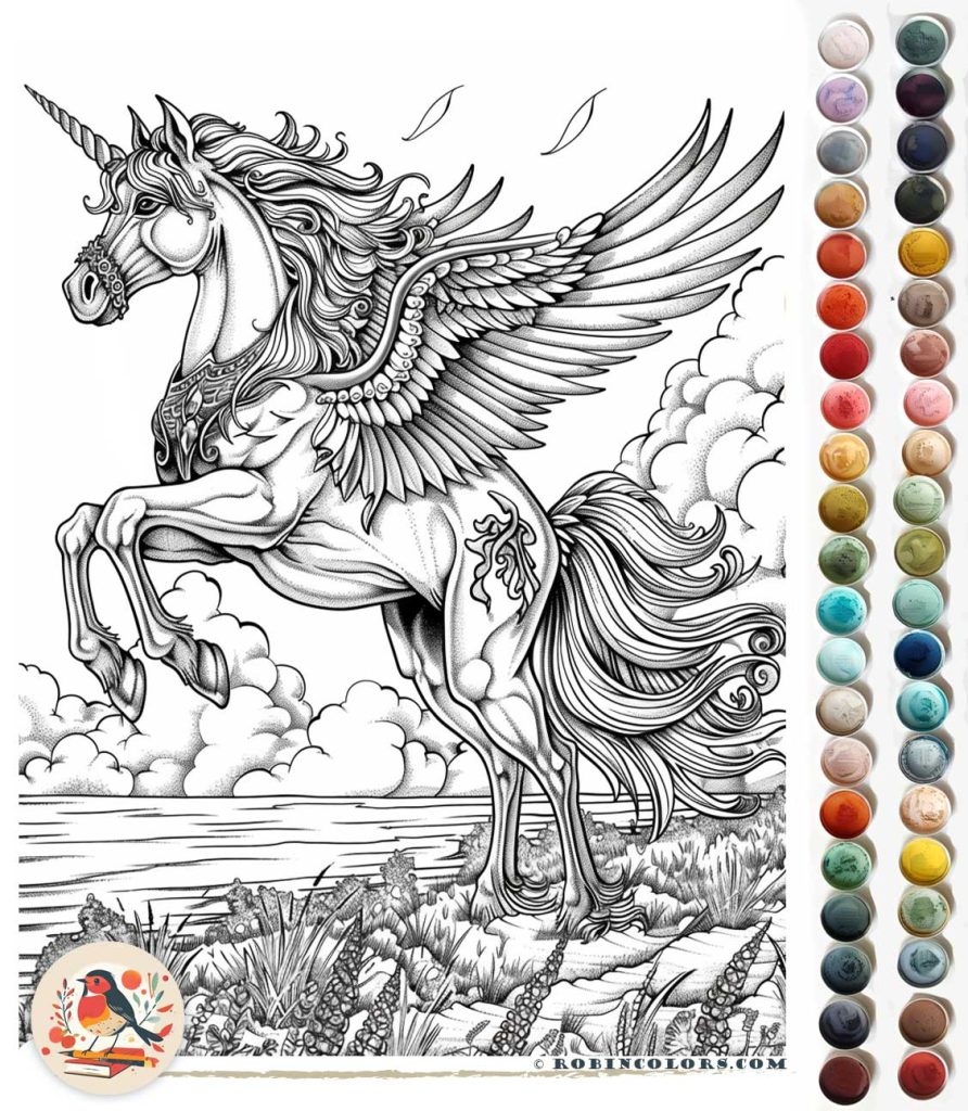 Super Beautiful Unicorn Coloring Pages For Adults And Kids Robin Colors