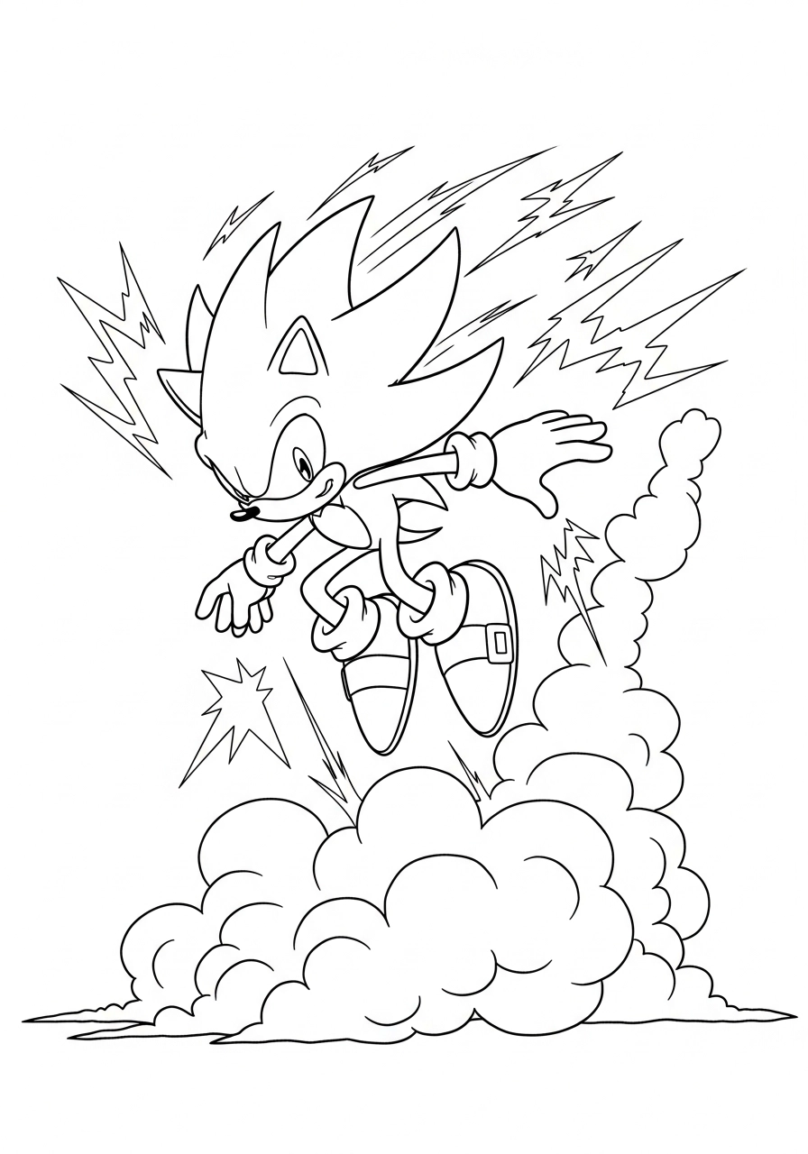 Super Sonic Coloring Pages