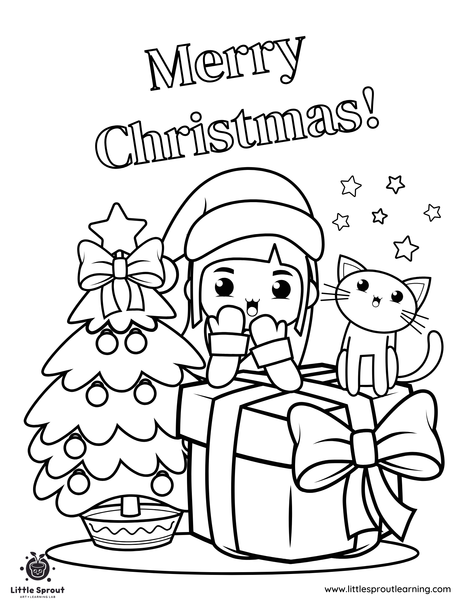 Top 12 Christmas Tree Coloring Pages Fun For All Ages Little Sprout Art Learning Lab