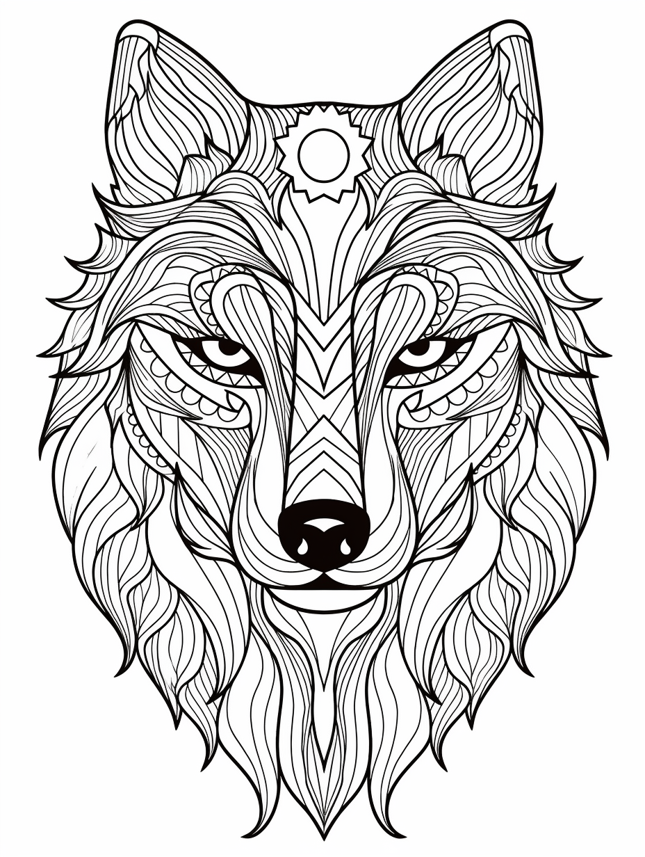 Wolf Free Printable Coloring Page By Coloring Collective On DeviantArt
